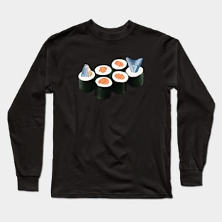 Sushi Lover Fish Head Sashimi Long Sleeve T-Shirt